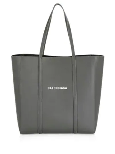 Balenciaga Small Everyday Leather Tote In Grey