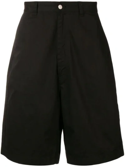 Ami Alexandre Mattiussi Ami - Oversized Denim Bermuda Shorts - Mens - Black