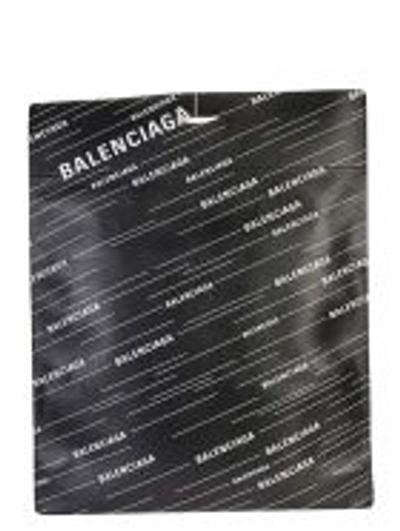 Balenciaga Branded Shopper In Black