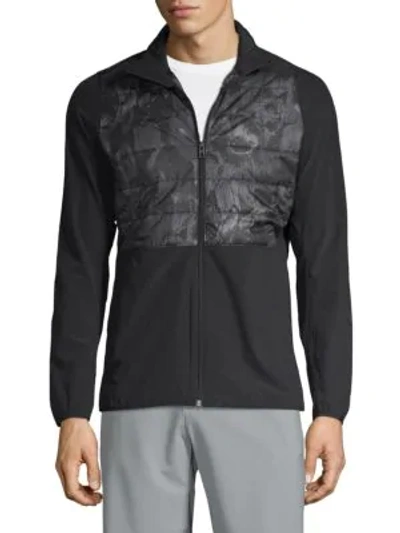 J. Lindeberg Graphic Quilted Jacket In Black