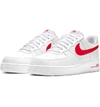 Nike Air Force 1 '07 3 Sneaker In White/ Gym Red