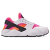 Nike Women's Air Huarache Casual Shoes, Pink/white - Size 6.5