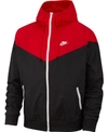 Nike Men's Sportswear Windrunner Jacket In Black/red