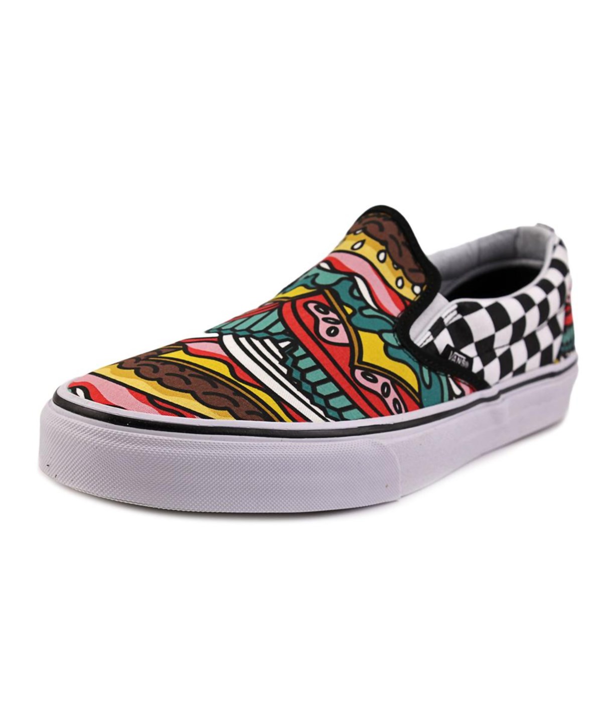 colorful vans slip on cheap online