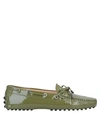 Tod's Loafers In Military Green