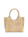 Nancy Gonzalez Python Leather Tote In Yellow Python