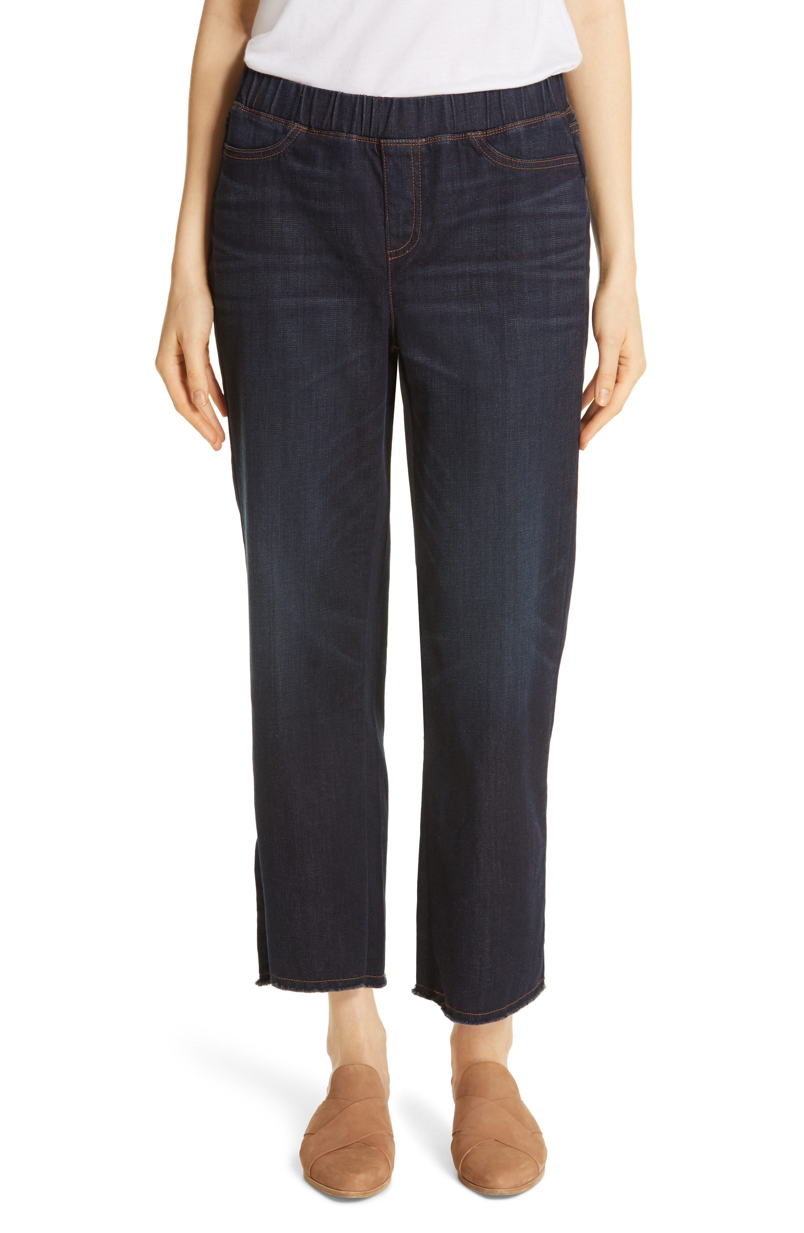 eileen fisher raw edge jeans