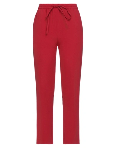 Red Valentino Drawstring Pants In Red