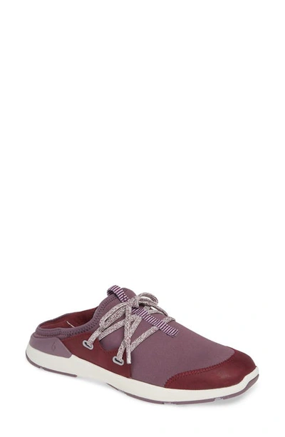 Olukai Miki Li Convertible Sneaker In Mauve/ Plum Fabric