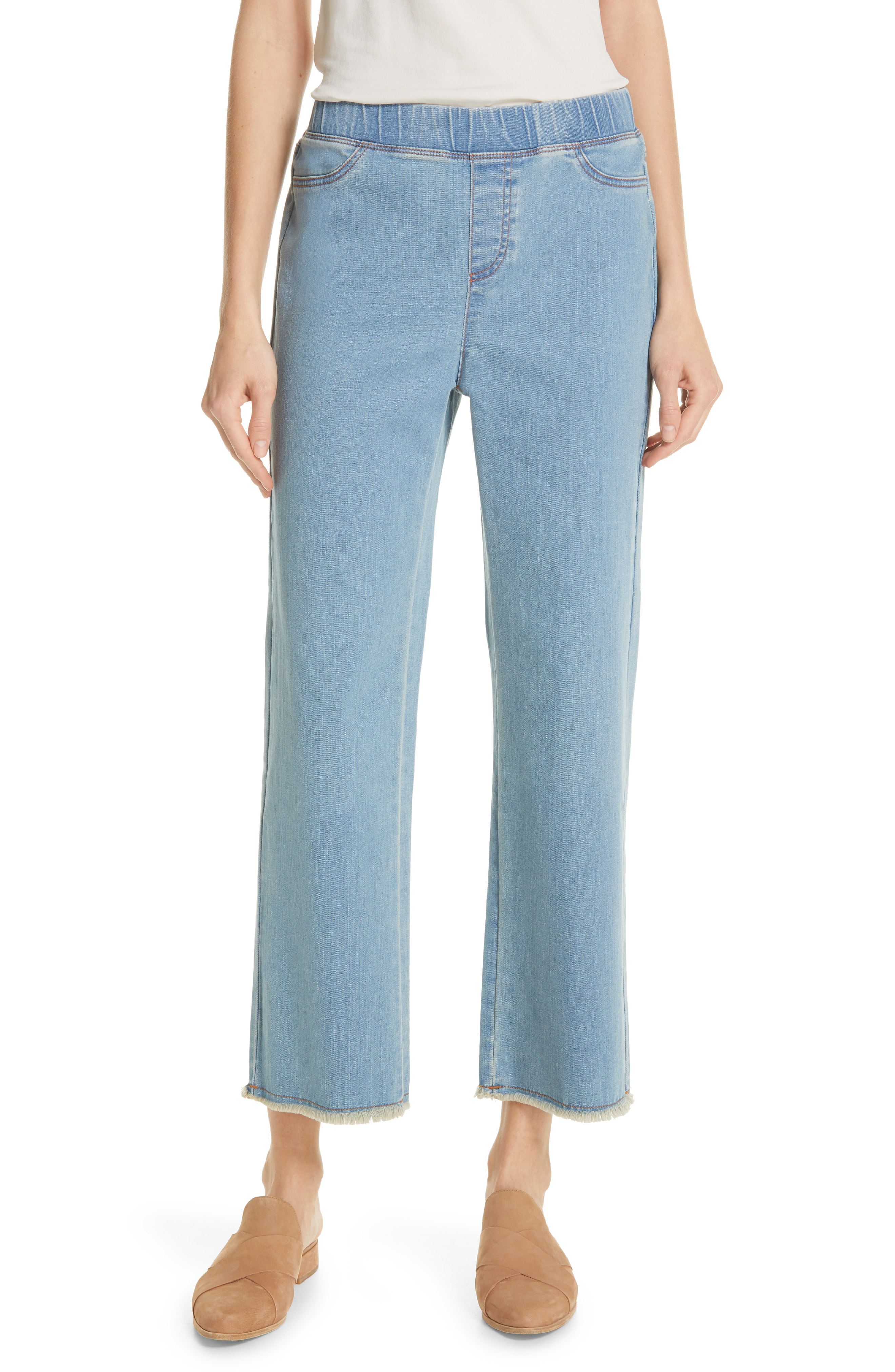 eileen fisher raw edge jeans