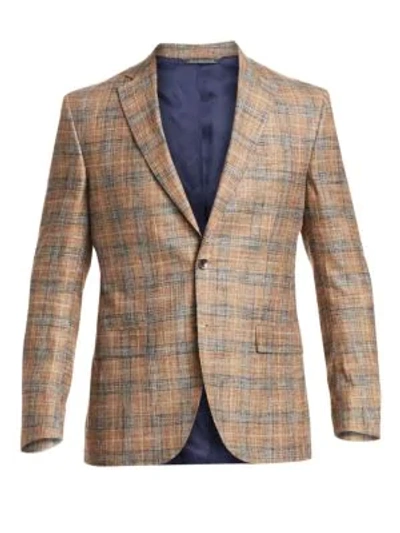 Saks Fifth Avenue Collection Check Sportcoat In Beige