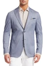 Saks Fifth Avenue Collection Knit Sportcoat In Blue