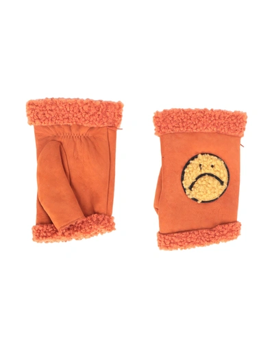 Agnelle Gloves In Orange
