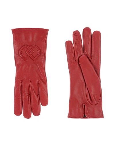 Dsquared2 Gloves In Red