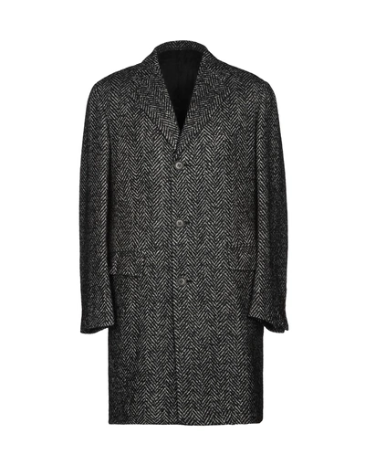 Kiton Coat In Black