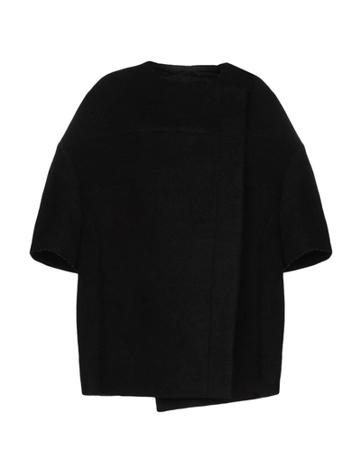 Rick Owens Coat In Black