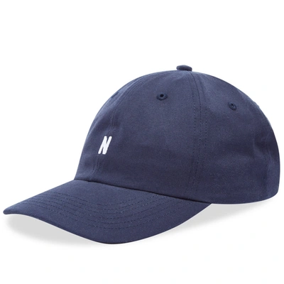 Norse Projects Twill Sports Cap In Blue