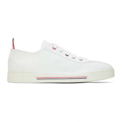Thom Browne Low-top Striped Trainers In White