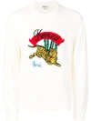 Kenzo Jumping Tiger Jumper In White
