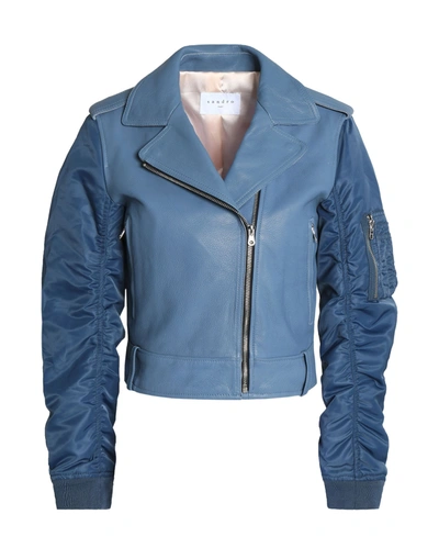 Sandro Jackets In Pastel Blue