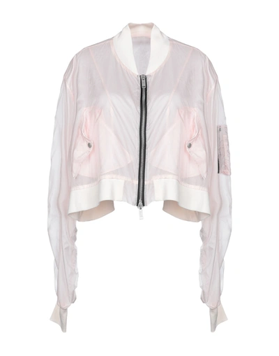 Ben Taverniti Unravel Project Woman Jacket Pink Size 6 Polyamide, Cotton, Elastane, Viscose, Polyure