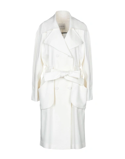 Emanuel Ungaro Full-length Jacket In Ivory