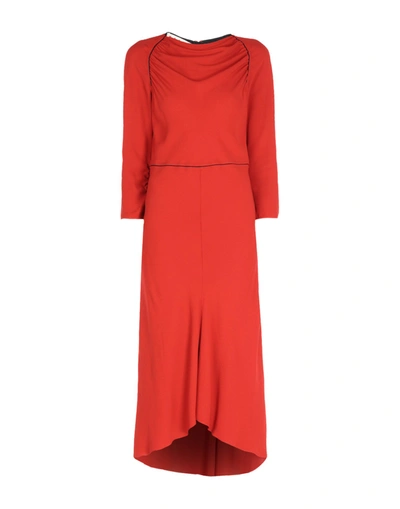 Marni Midi Dress In Red