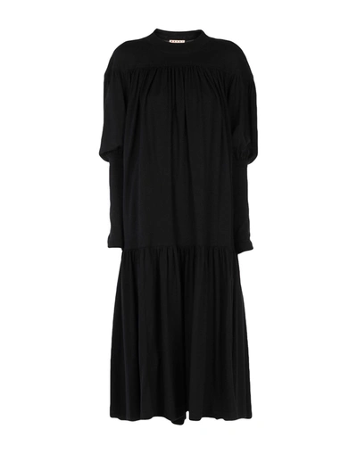Marni 3/4 Length Dresses In Black