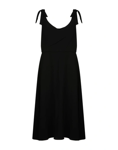 Mikael Aghal 3/4 Length Dresses In Black