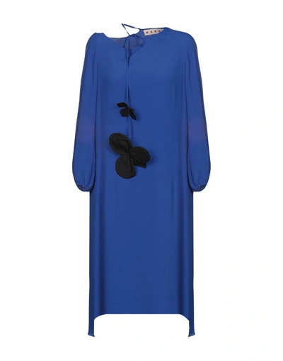 Marni Midi Dresses In Bright Blue