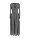 Alexa Chung Long Dresses In Grey