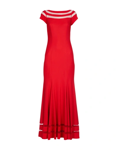 Mikael Aghal Long Dress In Red