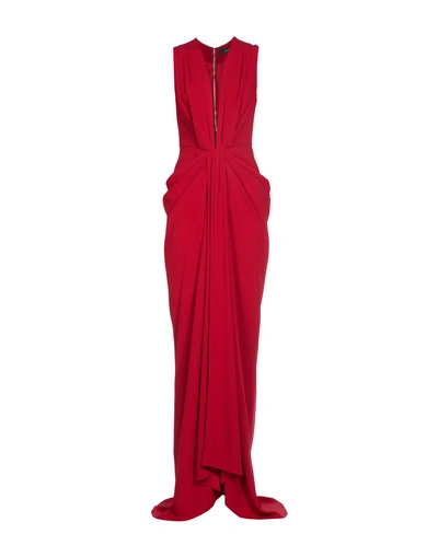 Thakoon Long Dress In Brick Red