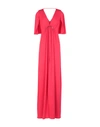 Halston Heritage Long Dress In Red