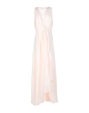 Badgley Mischka Long Dress In Light Pink