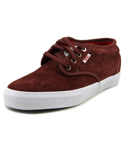 Vans Chima Estate Pro Round Toe Suede Sneakers' In Red | ModeSens