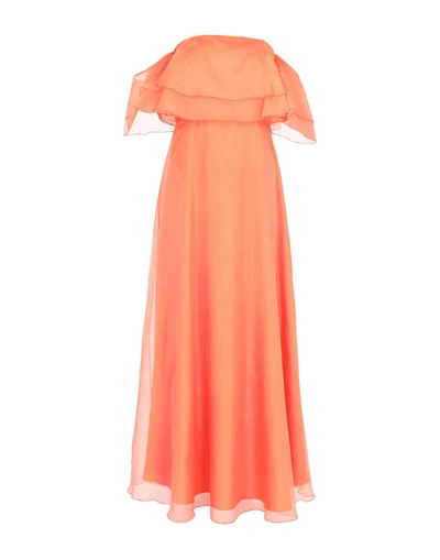 Space Style Concept Long Dresses In Orange