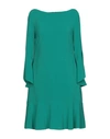 Talbot Runhof Short Dresses In Green