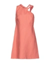 Valentino Short Dresses In Coral