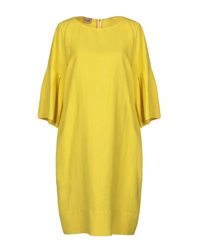 Alviero Martini 1a Classe Short Dress In Yellow