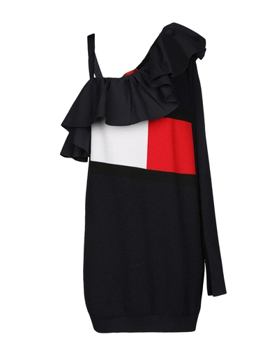 Tommy Hilfiger Short Dresses In Dark Blue