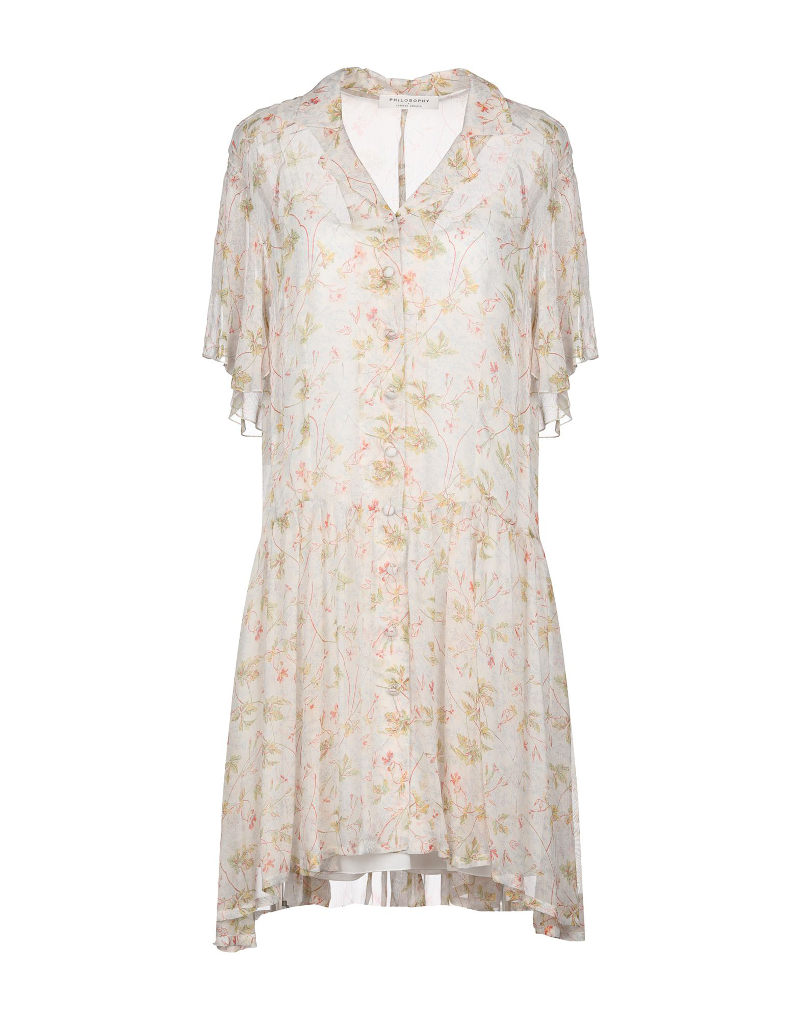 Philosophy Di Lorenzo Serafini Shirt Dress In Ivory ModeSens