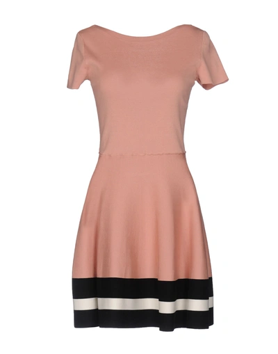 Red Valentino Short Dress In Pale Pink