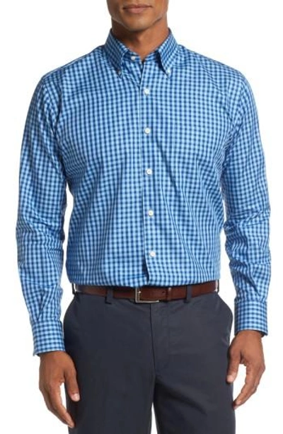 Peter Millar Regular Fit Check Sport Shirt In Patriot Navy