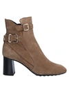 Tod's Ankle Boots In Grey
