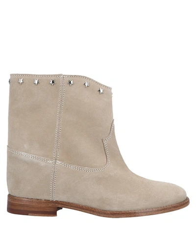 Catarina Martins Ankle Boots In Beige