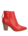 Alberto Fermani Ankle Boot In Red