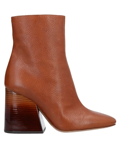 Maison Margiela Ankle Boots In Tan