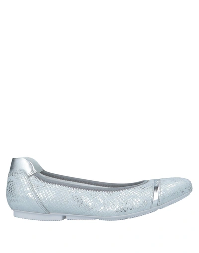 Hogan Ballet Flats In Silver