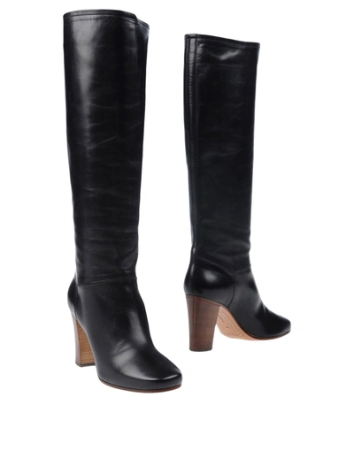 Celine Knee Boots In Black